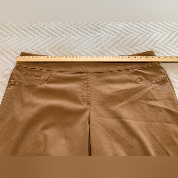 NWT Ruby Rd. Women Classic Stretch Twill Pants Warm Caramel Brown Plus‎ Size 22W - Picture 4 of 6